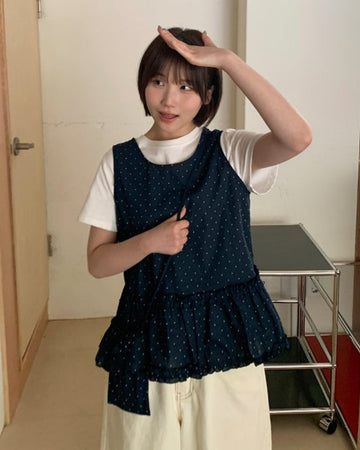 Cossins Dot Reversible Sleeveless Bustier Bag Set